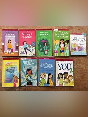 AMERICAN GIRL Smart Girls Guide Bundle of 9 Books for Tweens $120 Value